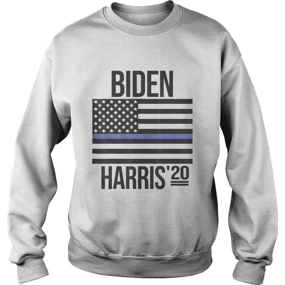Biden Harris 2020 Thin Blue Line Us Flag Police Support Sweatshirt